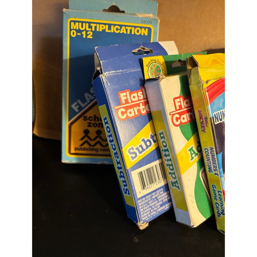 Flash cards Lot - Addition, Subtraction, Multiplication Learning Math 5 Packs - Picture 2 of 4